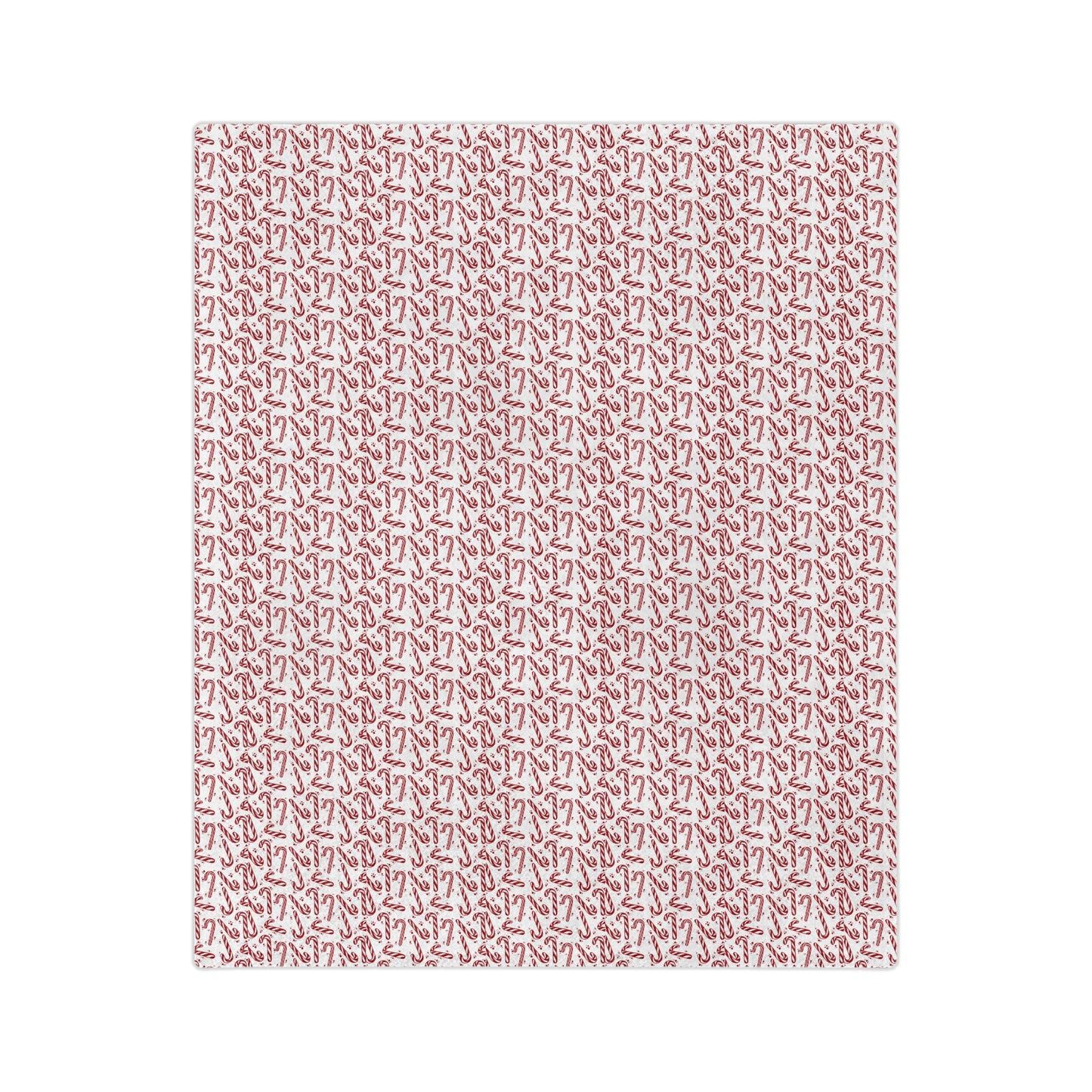 Candy Cane Dreams, Velveteen Fleece Blanket