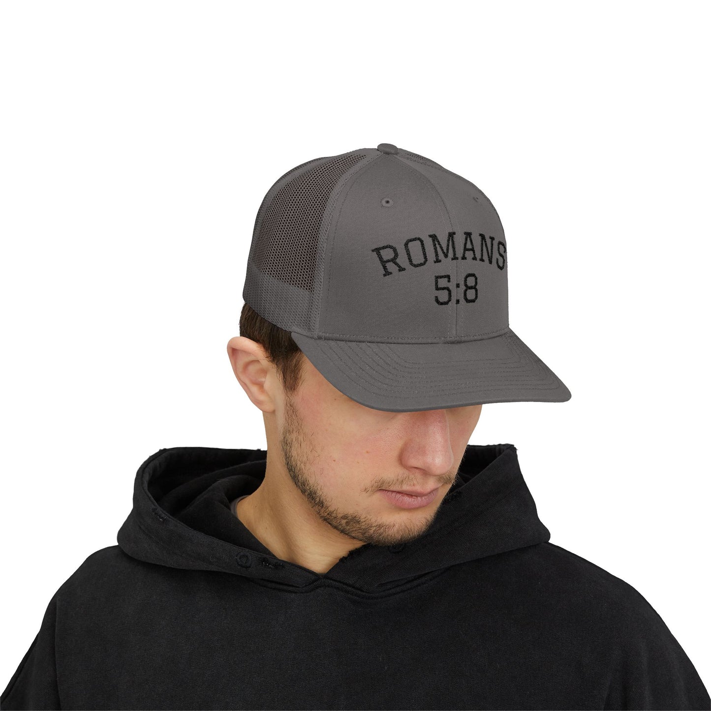 Romans 5:8, Trucker Hat