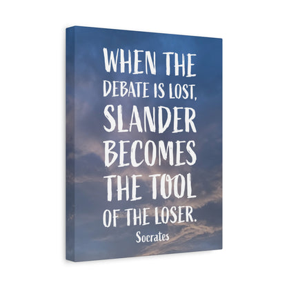 Debates Socrates | Canvas Print