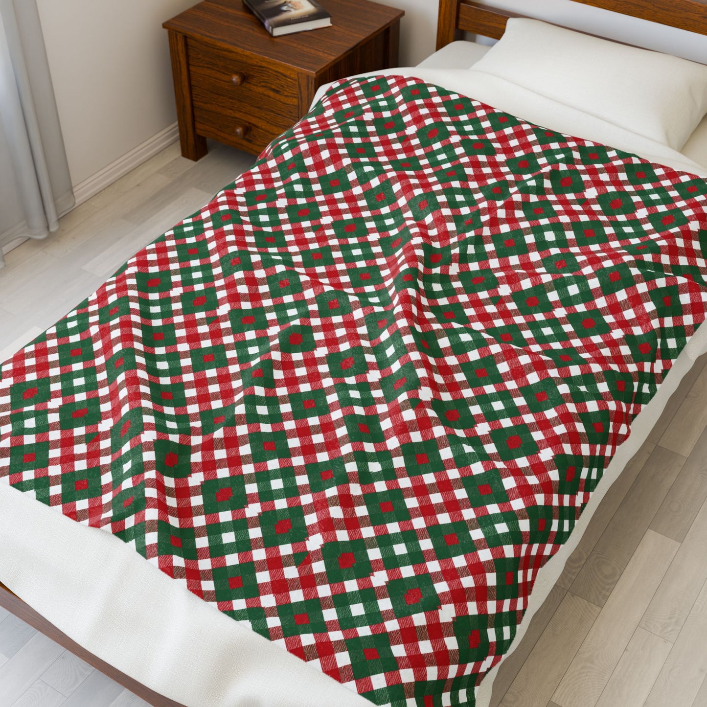 Candy Cane Christmas | Plush Blanket