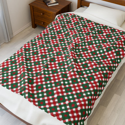 Candy Cane Christmas | Plush Blanket