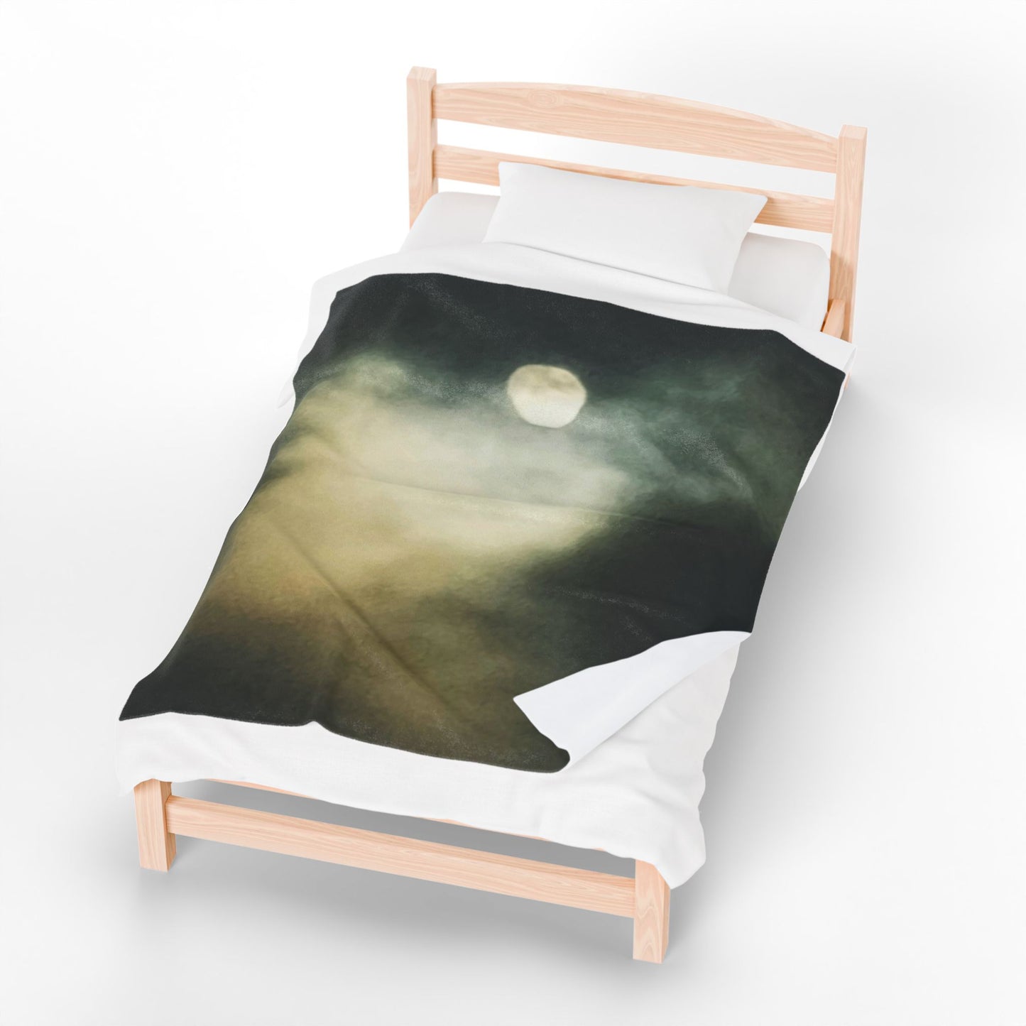 Ghostly Moon | Plush Blanket