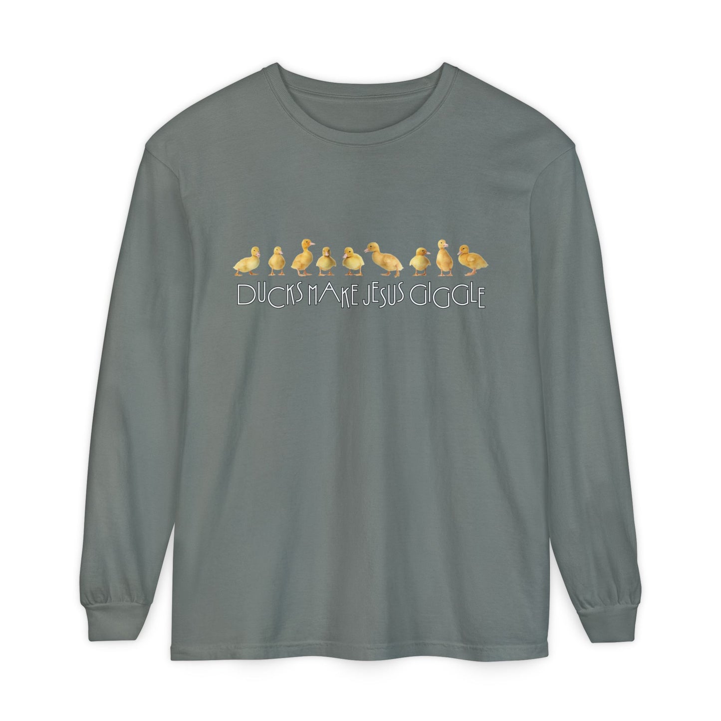 Ducks Make Jesus Giggle, Sleeved Tee