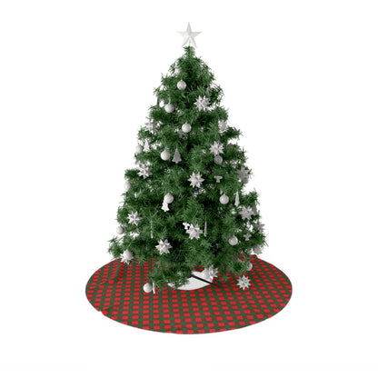 Santa's Plaid Christmas Tree Skirt