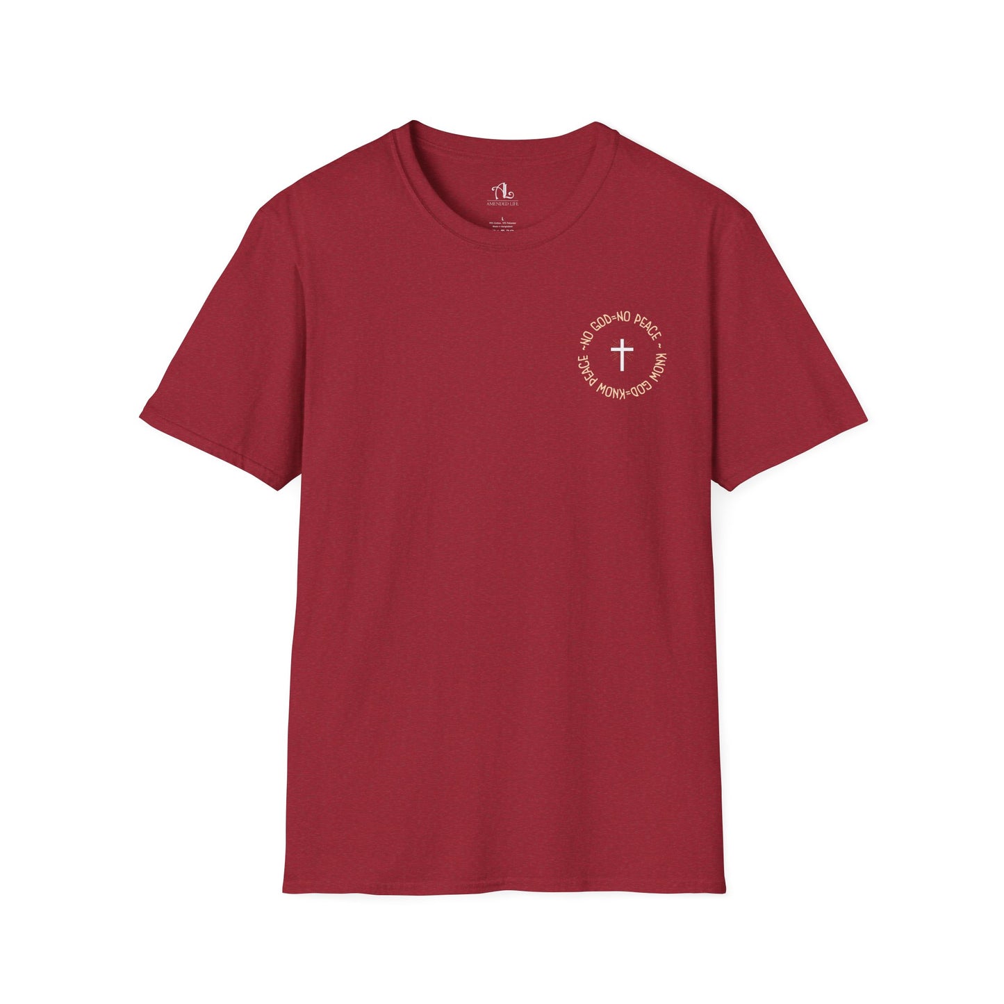 No God No Peace Know God Know Peace, Soft Tee
