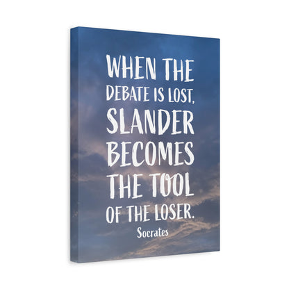 Debates Socrates | Canvas Print