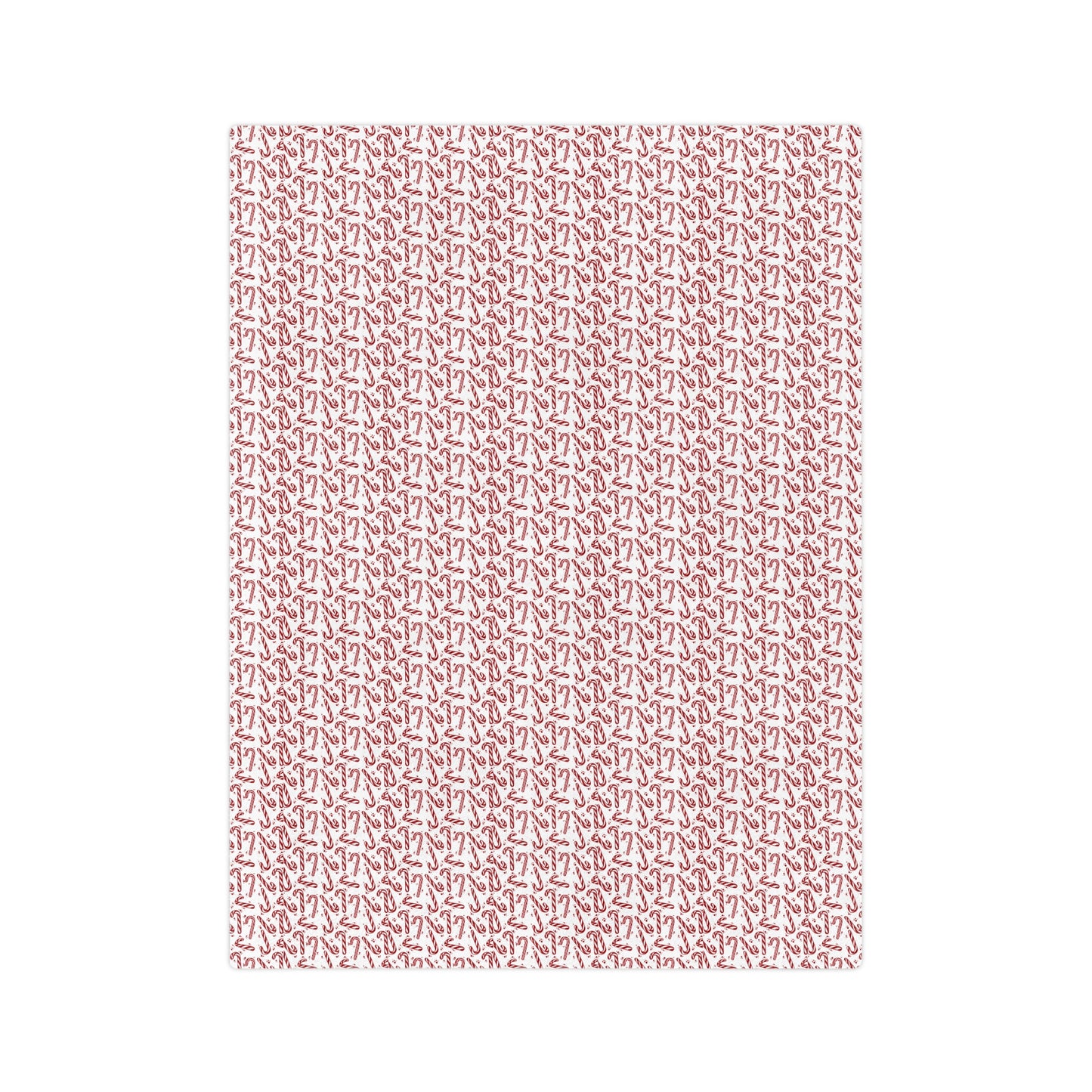 Candy Cane Dreams, Velveteen Fleece Blanket
