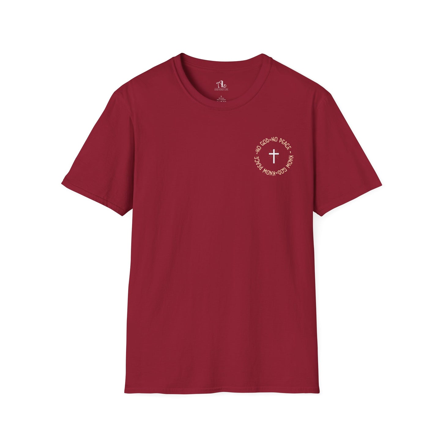 No God No Peace Know God Know Peace, Soft Tee