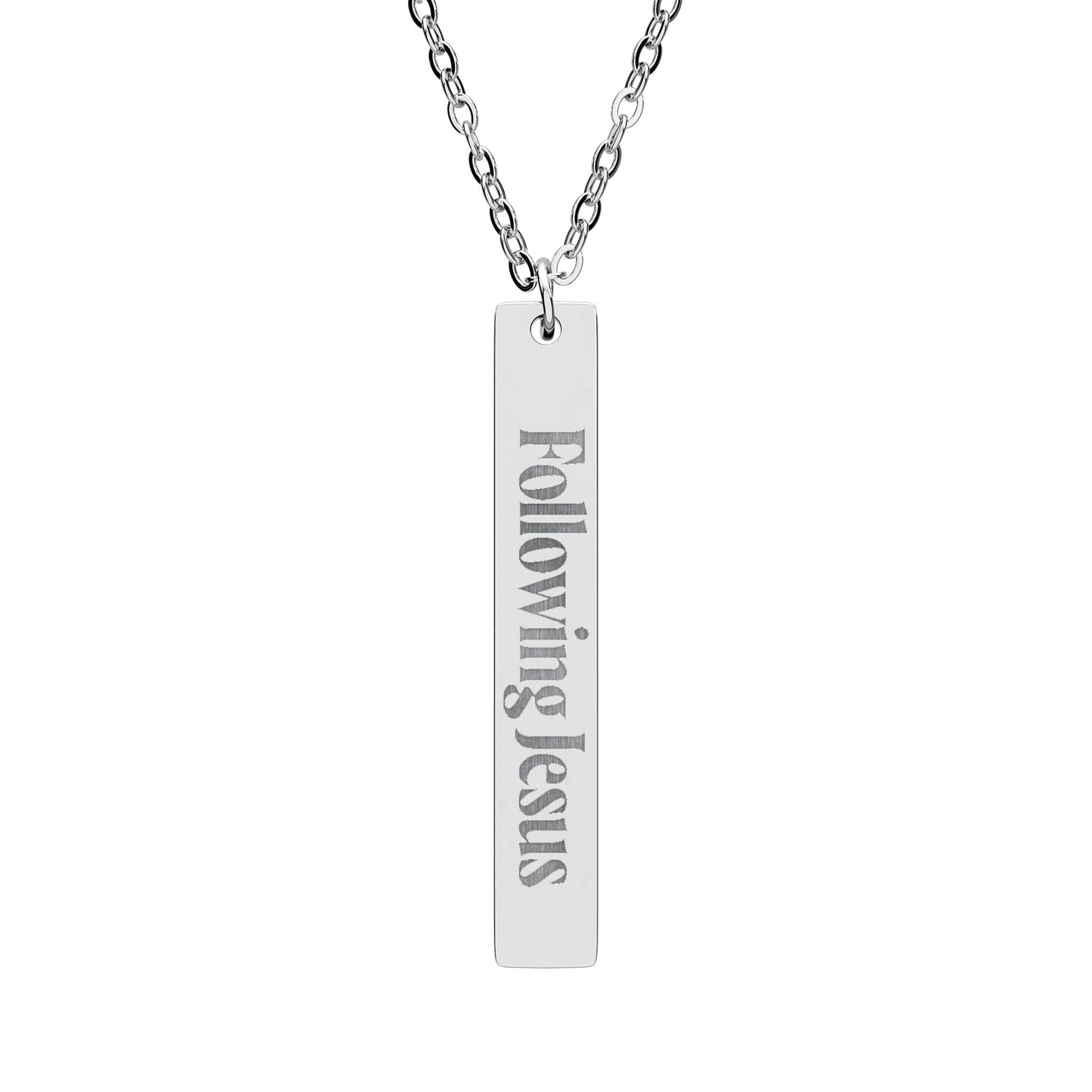 Following Jesus | Engraved Necklace