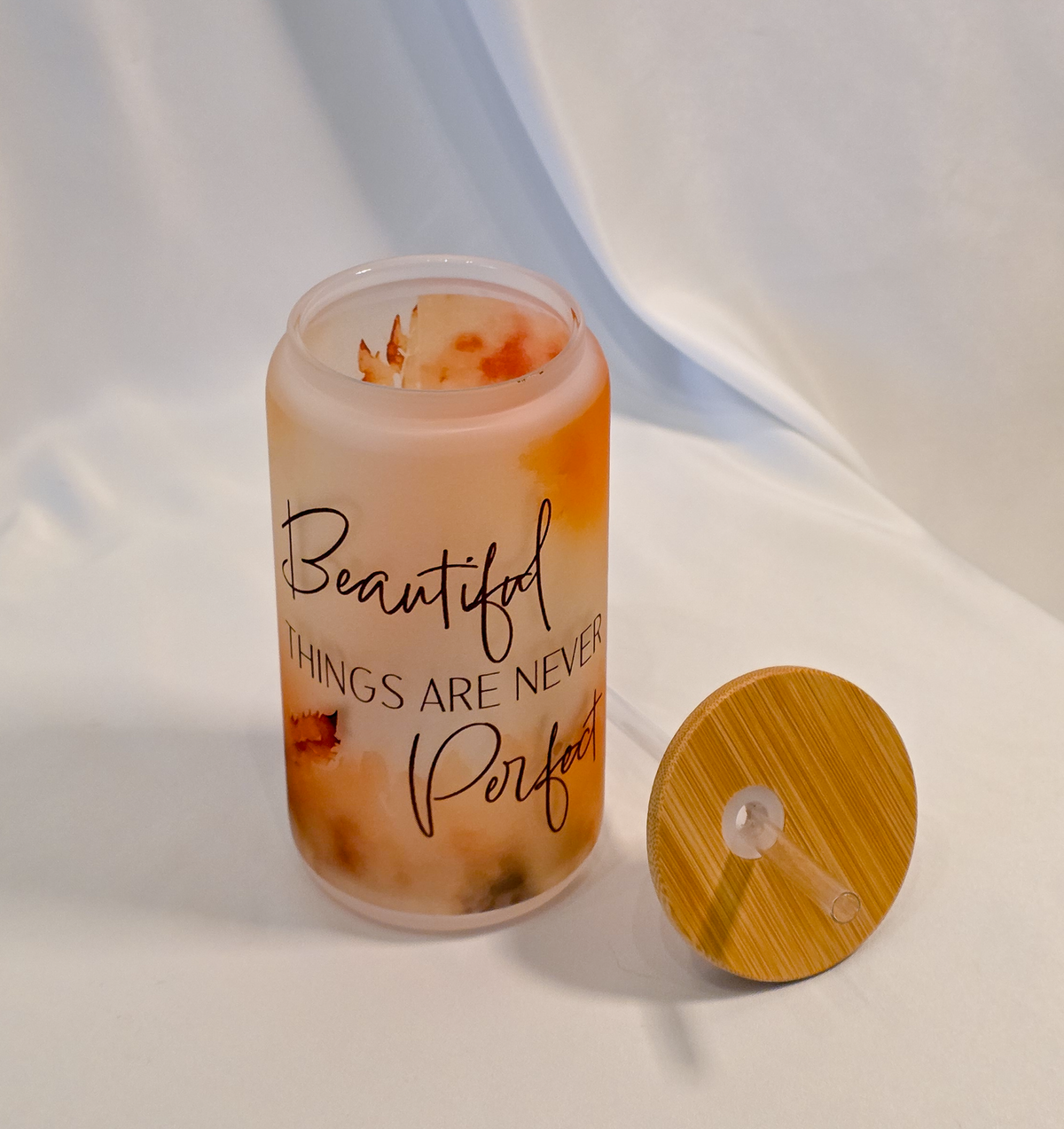 Beautiful Things, 16oz Frosted Glass