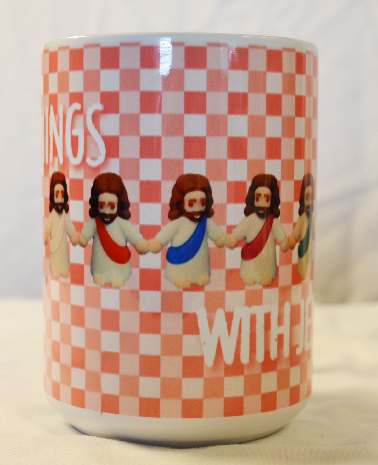 Mornings with Jesus, Pink Mug