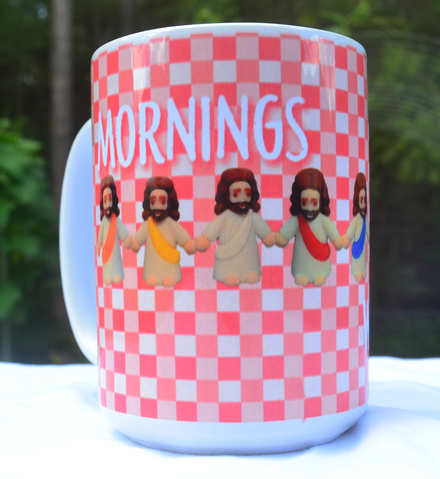 Mornings with Jesus, Pink Mug